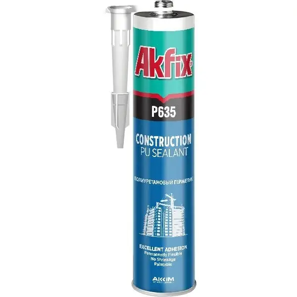 Akfix Polyurethane Construction Sealant – Black, High-Adhesion Formula 1
