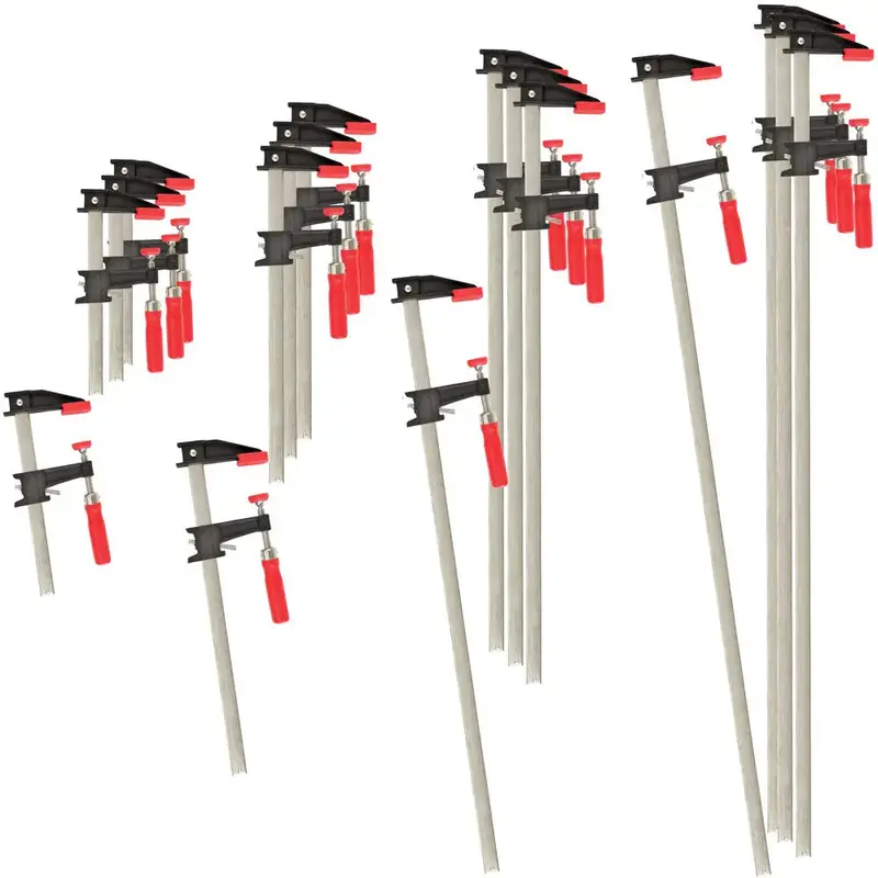 Bessey Btb-Gscc-16Pc Adjustable Clutch Clamp Set – 4 Sizes, 16-Piece Kit 1