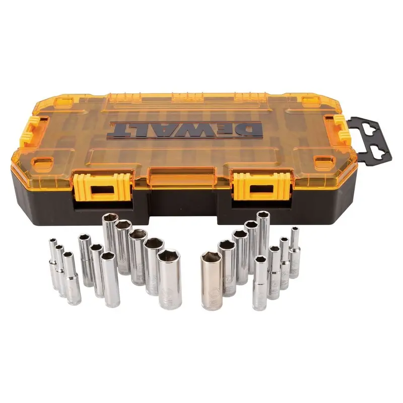 Dewalt 20-Piece Deep Socket Set – 1/4" Drive, Metric & Sae Sizes 1