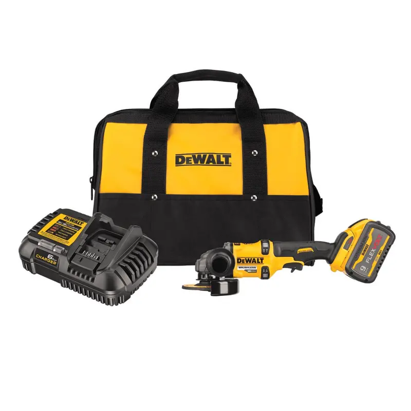 Dewalt Dcg418X1 Flexvolt® 60V Max* Brushless 4-1/2"–6" Cordless Angle Grinder Kit With Kickback Brake 1