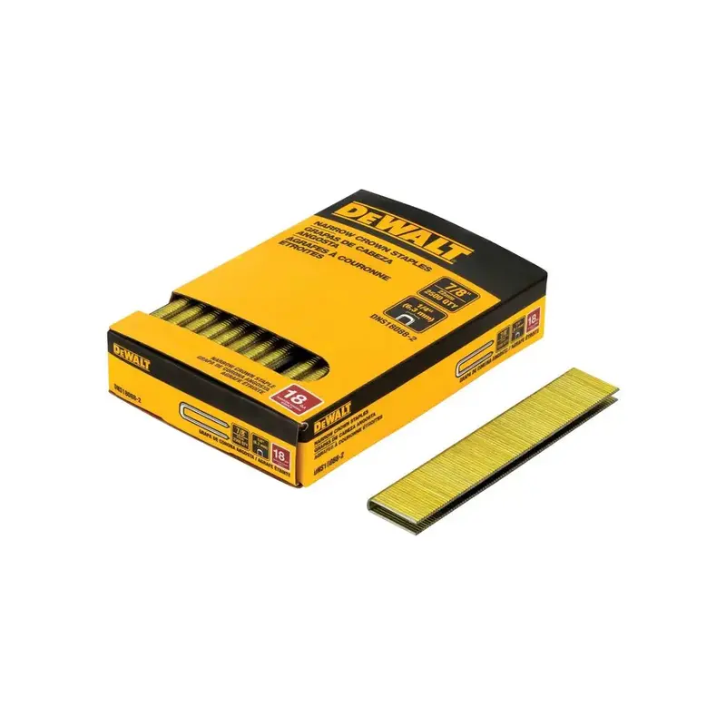 Dewalt Dns18088-2 18-Gauge 1/4-Inch Crown Stapler Staples (7/8-Inch Length) 1