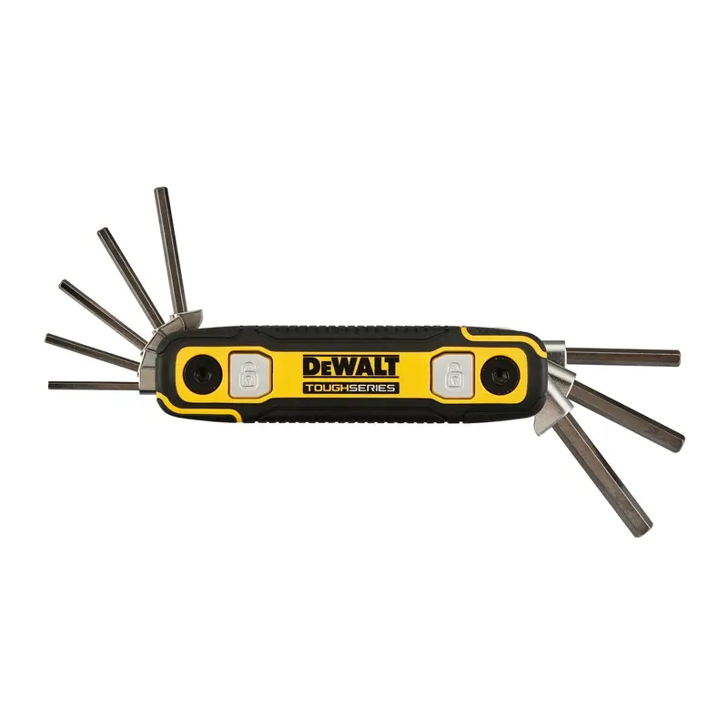 Dewalt Dwht70266 Toughseries Fractional Folding Hex Key Set 1