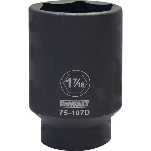 Dewalt Dwmt75107Osp 1/2" Drive 6-Point Deep Impact Socket — 1-7/16" Sae 1