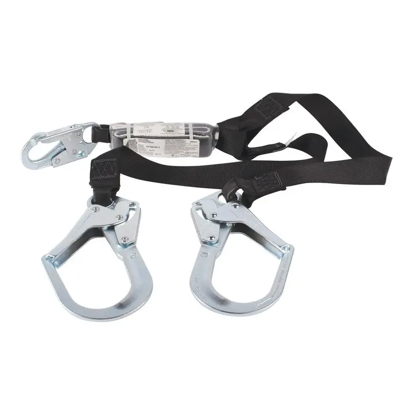 Dynamic Safety 6-Foot Y-Type Fall Arrest Lanyard With Heavy-Duty Hook 1