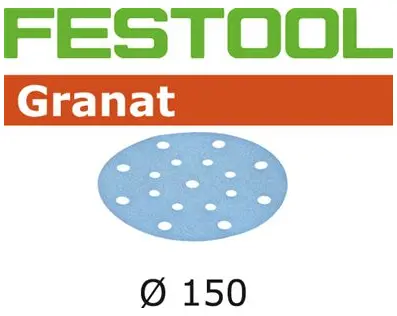 Festool Granat Round Sanding Disc D150 Mm, Grit P80 1