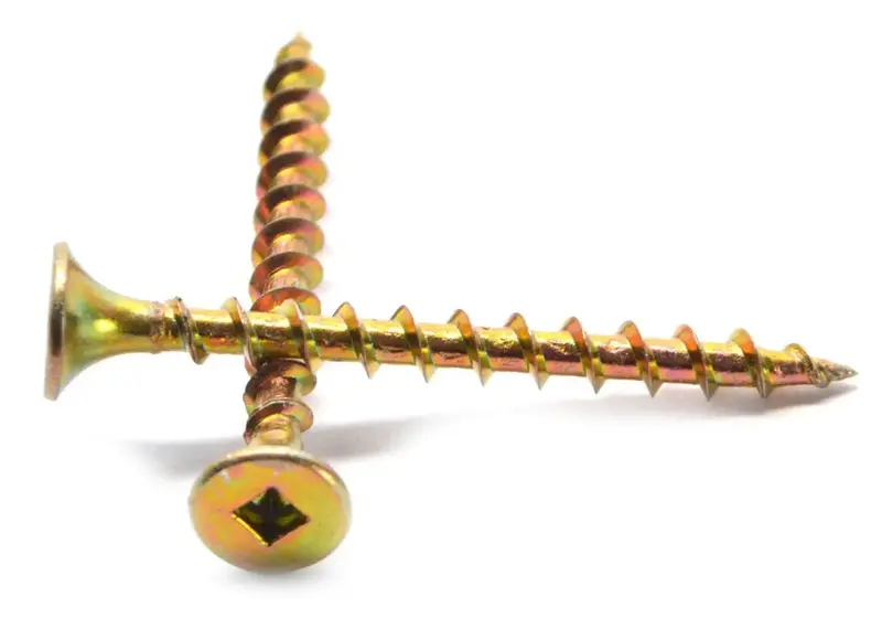Fitsfast #8 X 3" Yellow Coated Deck Screws – 1500 Per Box 1