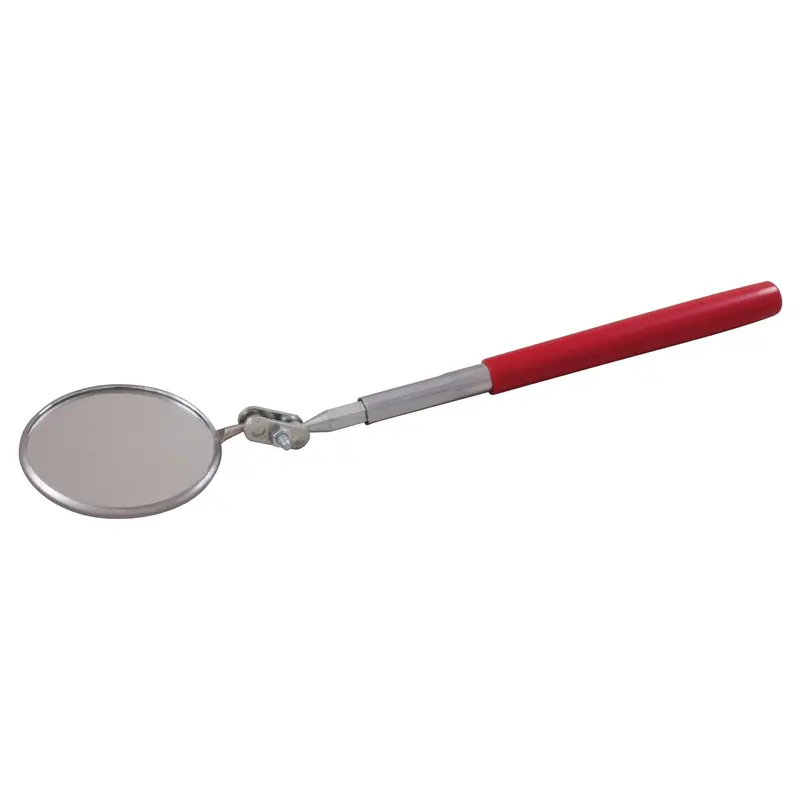 Gray Mirror-Finish Pocket Inspection Mirror — 8" × 1/2" 1