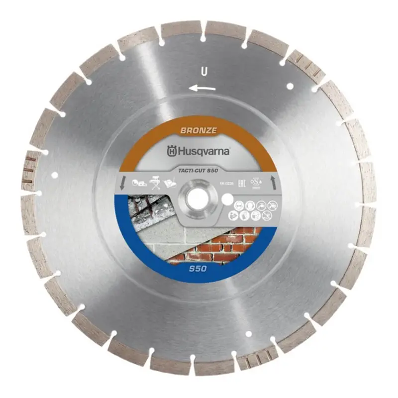 Husqvarna Tacti-Cut S50 12-Inch Continuous-Rim Diamond Blade For Precision Cutting 1