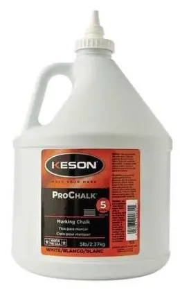 Keson 5 Lb White Industrial-Grade Marking Chalk (Model 105-W) 1