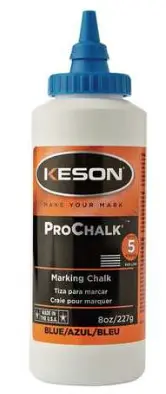 Keson 8 Oz Blue High-Visibility Marking Chalk (Model 8-B) 1