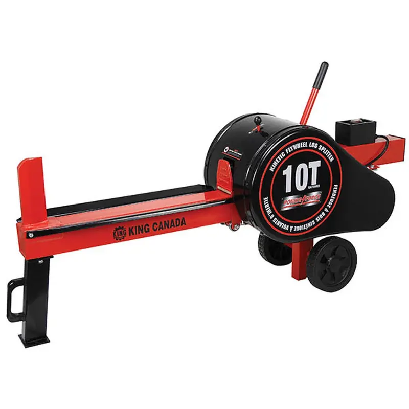 King Canada Kc-10Ls 10-Ton Kinetic Log Splitter – Flywheel-Powered Hydraulic-Free Wood Splitter 1