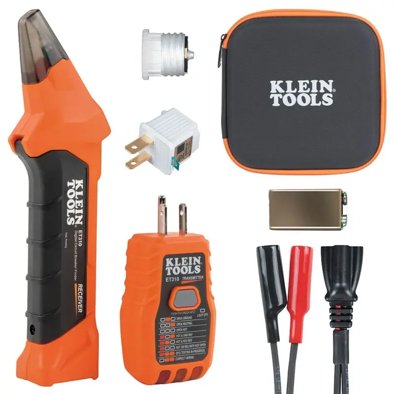 Klein Kle-Et310Kit Circuit Breaker Locator Kit With Gfci Tester And Accessories 1