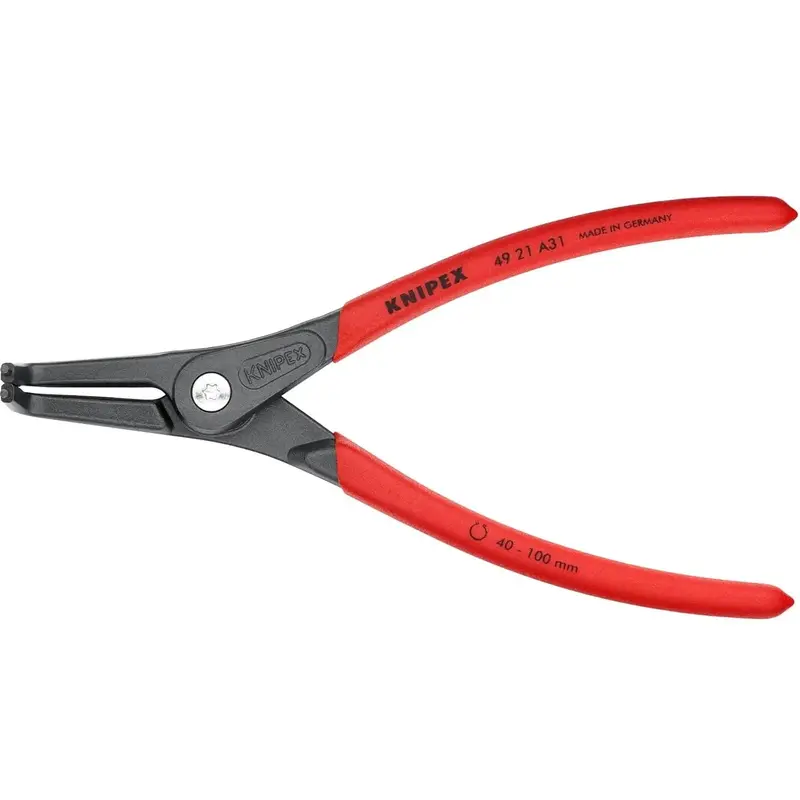 Knipex 8-1/4" External Snap Ring Pliers – 90° Angled Tips, Precision Internal Access 1