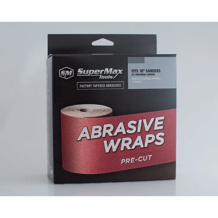 Laguna Supermax Drum Sander Abrasive Wrap Set – 4-Pack, Assorted Grits 1