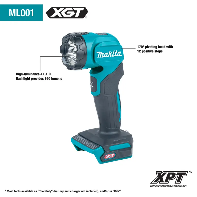 Makita Xgt 40V Led Flashlight – 160 Lumens Output 1