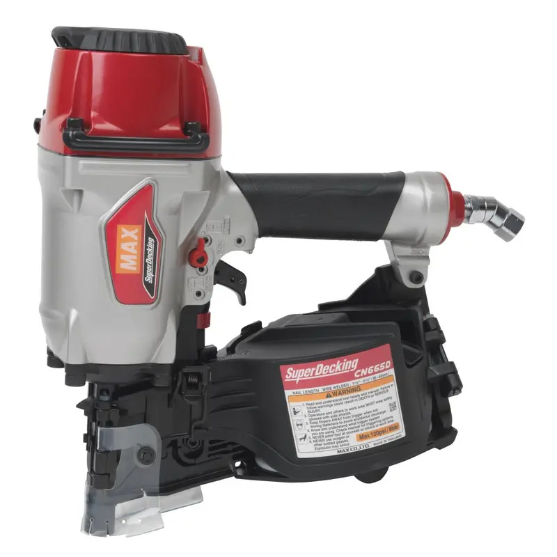 Max Cn665D Coil-Fed Decking Nailer For High-Efficiency Fastening 1