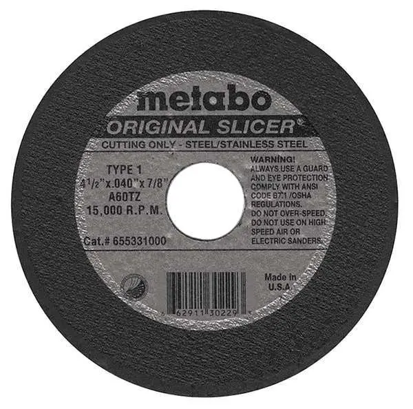 Metabo Super Slicer 4-1/2" Cutting Wheel 1