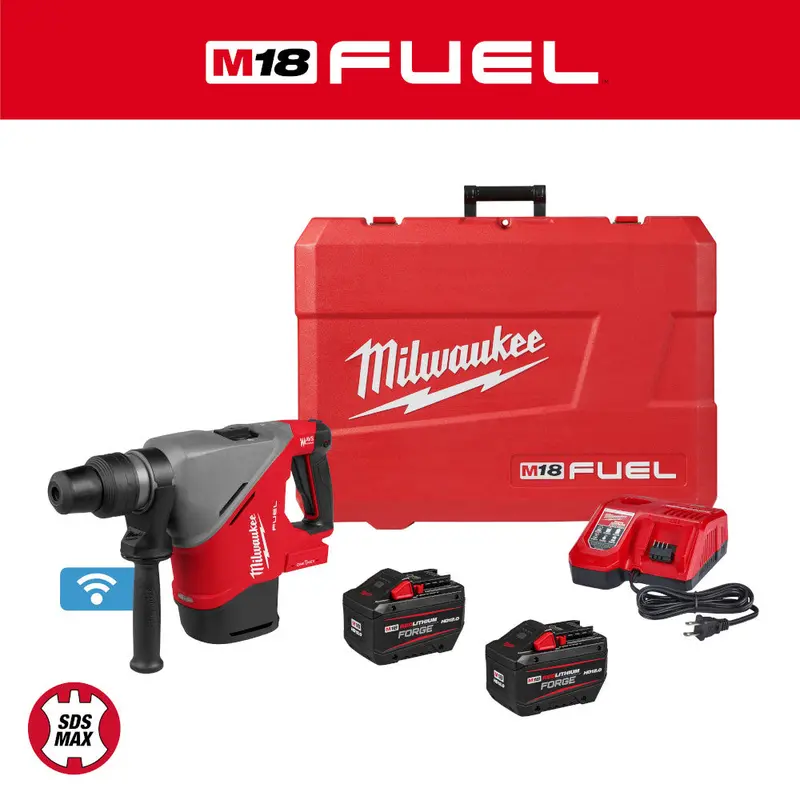 Milwaukee 2917-22Hd M18 Fuel Sds Max Rotary Hammer — 1-9/16 Inch With One-Key Technology 1