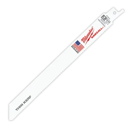 Milwaukee 8-Inch Variable-Cut Sawzall Blades: 10/14 Tpi (5-Pack) – Model 48-00-5193 1