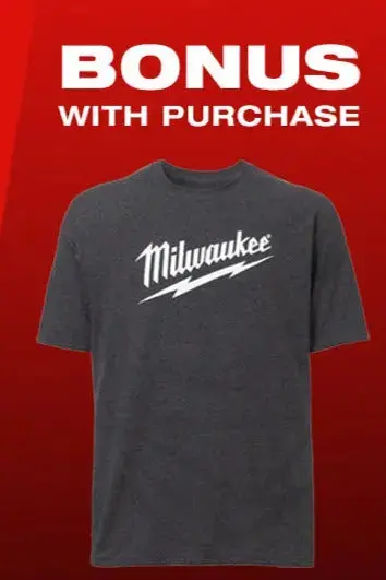 Milwaukee Free Branded T-Shirt With Purchase Of M18 Fuel Duplex Nailer 1
