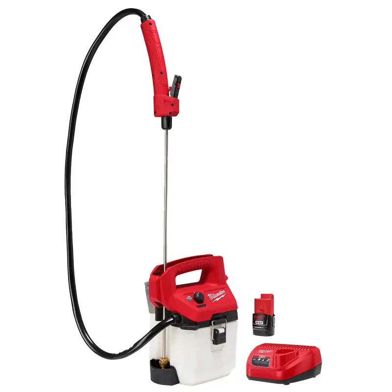 Milwaukee M12 1-Gallon Rechargeable Handheld Sprayer Kit 1