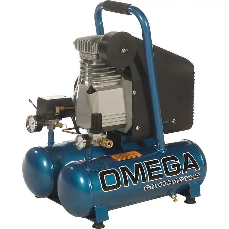 Omega Dd-2022B Contractor Air Compressor – 6.0 Cfm, Oil-Lubricated Direct Drive 1