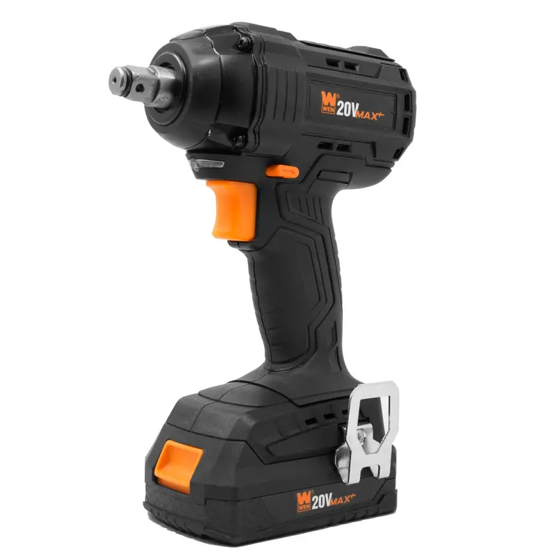Wen 20107 20V Max Brushless Impact Wrench – 1/2-Inch Drive With 2.0 Ah Battery & Charger 1