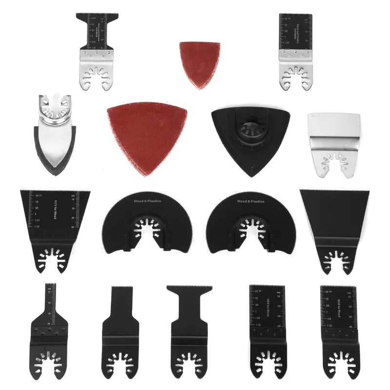 Wen Mtb014 Oscillating Tool Accessory Kit – 34-Piece Set With Hcs, Bi-Metal, Sanding & Scraping Blades 1