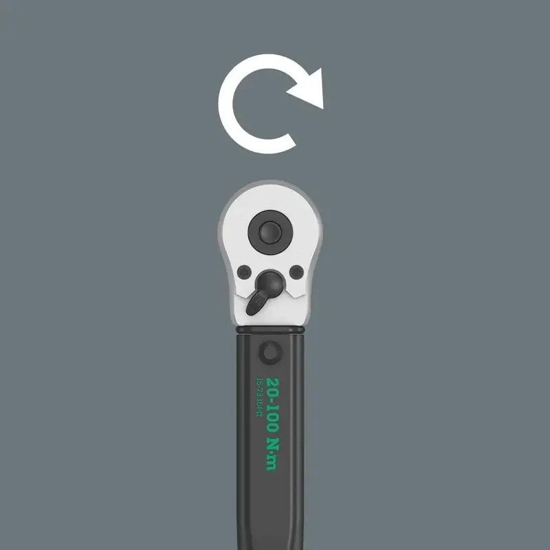 Wera Click-Torque B 2 Adjustable Torque Wrench – 3/8" Drive, 20–100 Nm With Reversible Ratchet 1