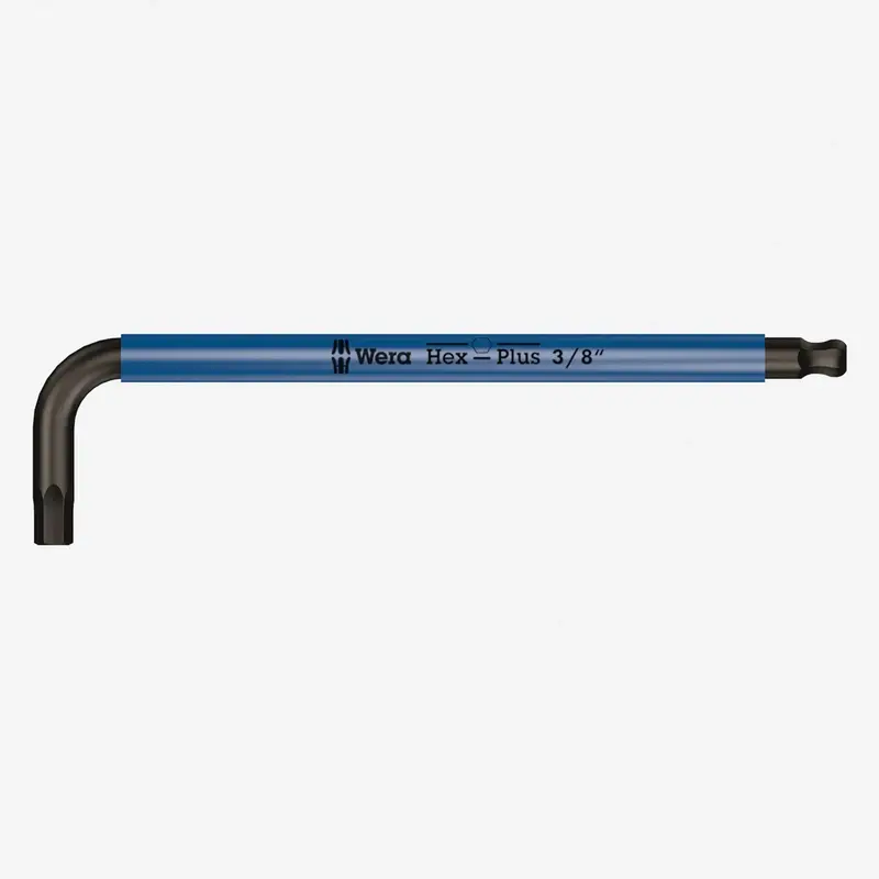 Wera Hex L-Key With Ball End – 3/8 In X 224 Mm (Blue) 1