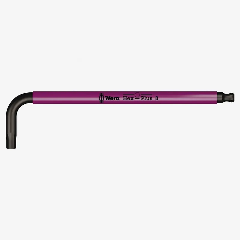 Wera Hex L-Key With Ball End – 8 Mm X 195 Mm (Pink) 1