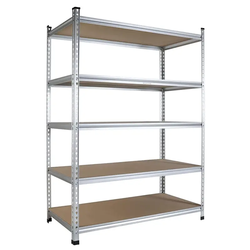 Workpro 5-Tier Heavy-Duty Aluminum Storage Shelving Unit – 48"W × 24"D × 72"H, Fully Adjustable 1