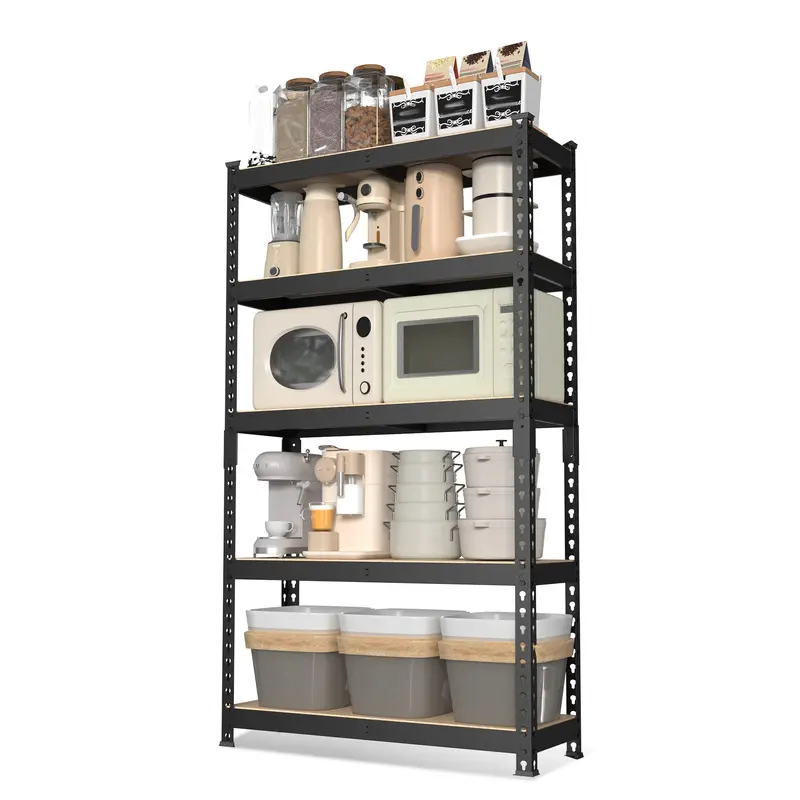 Workpro 5-Tier Heavy-Duty Steel Shelving Unit: 27.4"W × 11.7"D × 60"H, 1650 Lbs Capacity, Mdf Boards 1