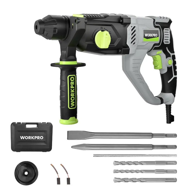 Workpro Lightweight Sds-Plus Rotary Hammer Drill – 7.5 Amp, 1-1/4" Corded Hammer Tool 1