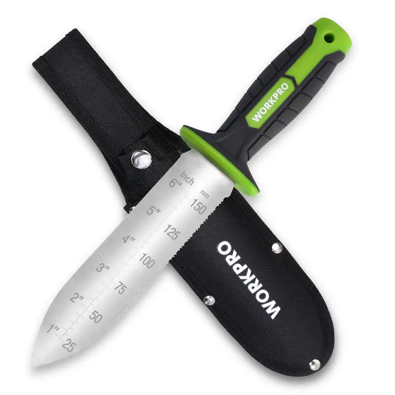 Workpro Stainless Steel 7-Inch Garden Knife With Protective Oxford Cloth Sheath 1