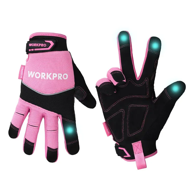 Workpro Touchscreen-Safe Work Gloves – Terry-Lined, Non-Slip Grip (M/L) 1